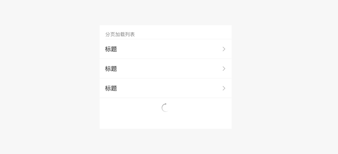 页面内加载反馈