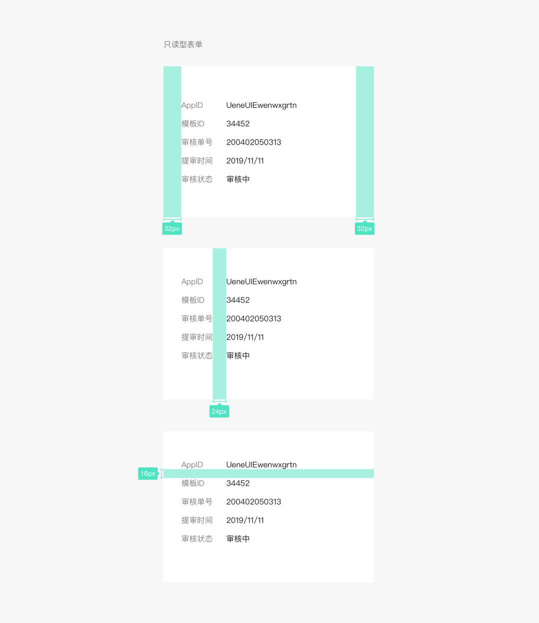 只读型表单
