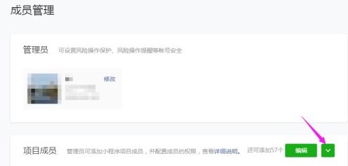 添加项目成员
